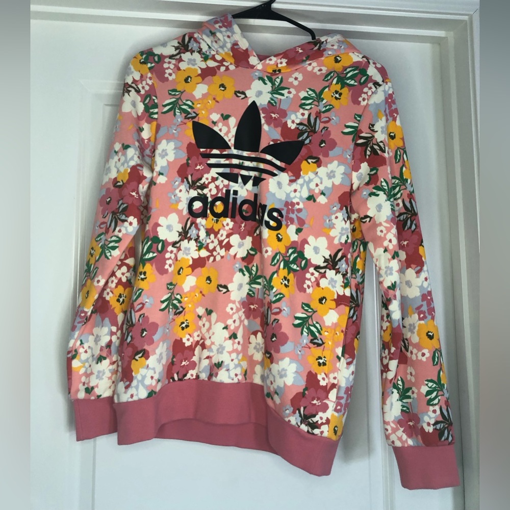 Adidas floral hoodie NWT